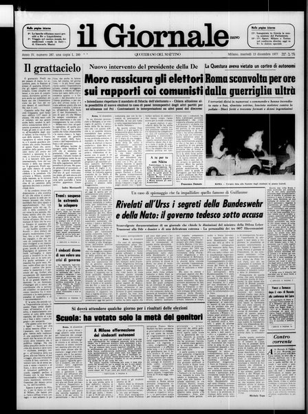 Il giornale nuovo : quotidiano del mattino